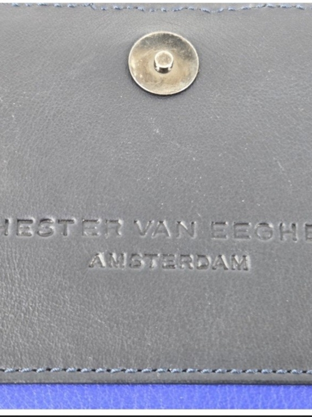 Hester Van Eeghen Navy Stingray Leather Crossbody Bag - Picture 5 of 10